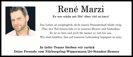 Traueranzeigen Von Ren Marzi Rz Trauer De