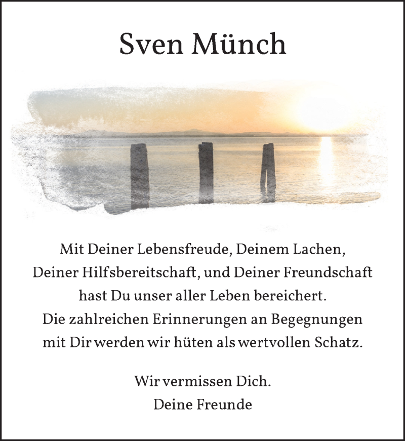  Traueranzeige für Sven Münch vom 27.02.2021 aus Westerwälder Zeitung