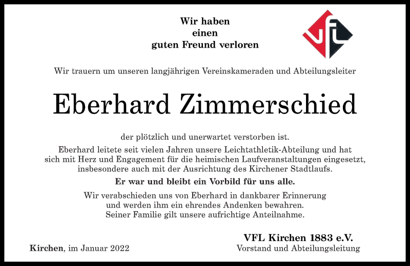  Traueranzeige für Eberhard Zimmerschied vom 19.01.2022 aus Rhein-Zeitung